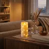 LED Kerze mit Lichterkette "Cynthia" 15cm Produktbild-Vorschau 11