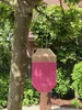 Van der Leeden Laterne PINK Jute Natur/Fuchsia | Ø 34cm H Produktbild-Vorschau 3