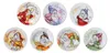 Gilde 7tlg. Set, Teller, "7 Zwerge", Porzellan, mehrfarbig, Produktbild-Vorschau 1