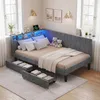 UnboxG Polsterbett 140x200 cm mit Lattenrost, Samtbett mit Produktbild-Vorschau 2