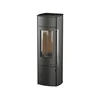Krbové kachle Thermia Alpha Ring, oceľové, čierne, 6 kW Náhľad obrázku produktu 1