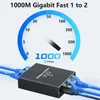 Rozbočovač Ethernetu 1 až 3 - Gigabitový rozbočovač LAN Náhled obrázku produktu 8