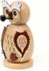 Räucherfigur - Eule natur - 15 cm Produktbild-Vorschau 2