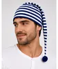 Maxi Schlafmütze für Erwachsene | Blau Weiß Anzahl: 1 Mütze Produktbild-Vorschau 3