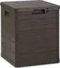 TOOMAX Záhradný úložný box WOODYS, objem 90 l, hnedý Náhľad obrázku produktu 1