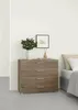Komoda se 4 zásuvkami - dub lanýžový - 80 x 40 x 68,5 cm Náhled obrázku produktu 3