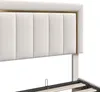 CDGlobal letto imbottito 160x200cm con rete a doghe, letto Anteprima dell’immagine prodotto 9