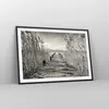 Gerahmtes Poster - Schwarzer Rahmen - Brücke Pier Sepia - Produktbild-Vorschau 8
