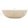 Waschbecken 40x12 cm Marmor Creme Produktbild-Vorschau 9