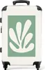 NoBoringSuitcases.com® Großer Koffer - Kunst - Grün - Henri Produktbild-Vorschau 1