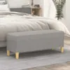 vidaXL Lavica Light Grey 100x35x41 cm Látka Náhľad obrázku produktu 2