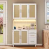 MODFU Buffets avec Tiroirs - Buffet Moderne Blanc pour Voir les images du produit 2