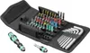 A set of screwdriver bits and hex keys laid out in a black case. Produktbild-Vorschau