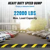 SucceBuy 6 ft/72'' gumový brzdový prah. 2 kanály. nosnosť Náhľad obrázku produktu 2