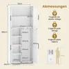 COSTWAY Besenschrank 70cm, Mehrzweckschrank, Hochschrank Produktbild-Vorschau 3