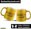 Huuraa Glitzertasse Siegburg verliebt 330ml Gold Keramik Produktbild-Vorschau 2