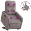 Massagesessel mit Aufstehhilfe Taupe Stoff Produktbild-Vorschau 1