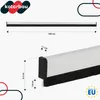 KOTARBAU® 2 pezzi Paraspifferi Sottoporta PVC 100 cm Bianco Anteprima dell’immagine prodotto 3