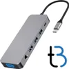 HUB USB-C HDMI 4k VGA PD 100W LAN Gigabit-Buchse Produktbild-Vorschau 4