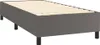 Boxspringbett mit Matratze Grau 90x190 cm Kunstleder Produktbild-Vorschau 3
