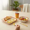 5-delige kinderset met leeuwenmotief: bord, kom, beker en Productafbeelding-voorbeeld 3