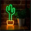 Néon LED décoratif vert cactus Voir les images du produit 9