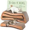 Knupis Kratzmöbel Kratzbrett Katze 3-teilig XXL 75cm – Produktbild-Vorschau 1