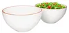 2er Set Salatschüssel Wolle Ø 24 cm weiß Größe L rustikal Produktbild-Vorschau 2