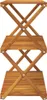 vidaXL Klappregal 3 Böden Braun 70x31x63 cm Massivholz Produktbild-Vorschau 5