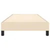 Cadre de lit Crème 90x190 cm Tissu Voir les images du produit 4