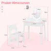 COSTWAY 2 in 1 Kinder Schminktsich mit Hocker, Frisiertisch Produktbild-Vorschau 7