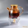Théière Wilmax 1200 ml en verre avec couvercle en acier Voir les images du produit 2