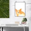 Mr. & Mrs. Panda Bild Corgi Po DIN A5 - Weiß - Geschenk, Produktbild-Vorschau 2