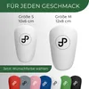 JDP Mini Schienbeinschoner Fußball 10 x 6 cm, Weiß, extra Produktbild-Vorschau 6