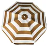 Sonnenschirm - gold/weis - gestreift - 126 cm - UV-Schutz Produktbild-Vorschau 1