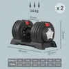 SONGMICS Kurzhanteln 2er set, verstellbar, 12-in-1, 3 kg Produktbild-Vorschau 8