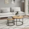 Couchtisch 2er Set aus Holz Wohnzimmertisch Modern in Produktbild-Vorschau 1