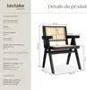 Chaise de salle à manger LISSY avec cannage viennois au Voir les images du produit 6