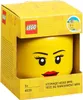 The image shows the retail packaging of a LEGO storage head. Produktbild-Vorschau