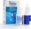 A box and two bottles of eye drops are displayed against a white background. Produktbild-Vorschau