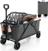 GOPLUS Bollerwagen faltbar, Handwagen mit 360° drehbaren Produktbild-Vorschau 1