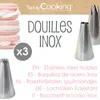 ScrapCooking 3er-Set Spritztüllen Edelstahl für Macarons Produktbild-Vorschau 4