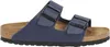 A single blue Birkenstock sandal is shown from the side against a white background. Produktbild-Vorschau