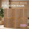 Homestyle4u Screen room divider 6 kusov drevo bambus hnedá Náhľad obrázku produktu 6