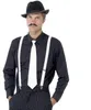 Emo Bianco Giappone Pantaloni Bretelle Uomo Largo Per Anteprima dell’immagine prodotto 8