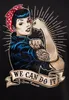 Queen Kerosin College Jacke - We Can Do It Schwarz M Produktbild-Vorschau 5
