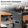 Kuchynský ostrov Merax s LED osvetlením, barový pult s Náhľad obrázku produktu 6