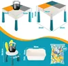 Table pour enfants avec chaises Jayseuw Table polyvalente Voir les images du produit 2