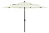 vidaXL Sonnenschirm mit Aluminium-Mast 3-lagig Sandfarbe Produktbild-Vorschau 7