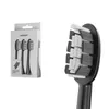 A product shot showing a package of toothbrush heads and a close-up of a toothbrush head. Produktbild-Vorschau